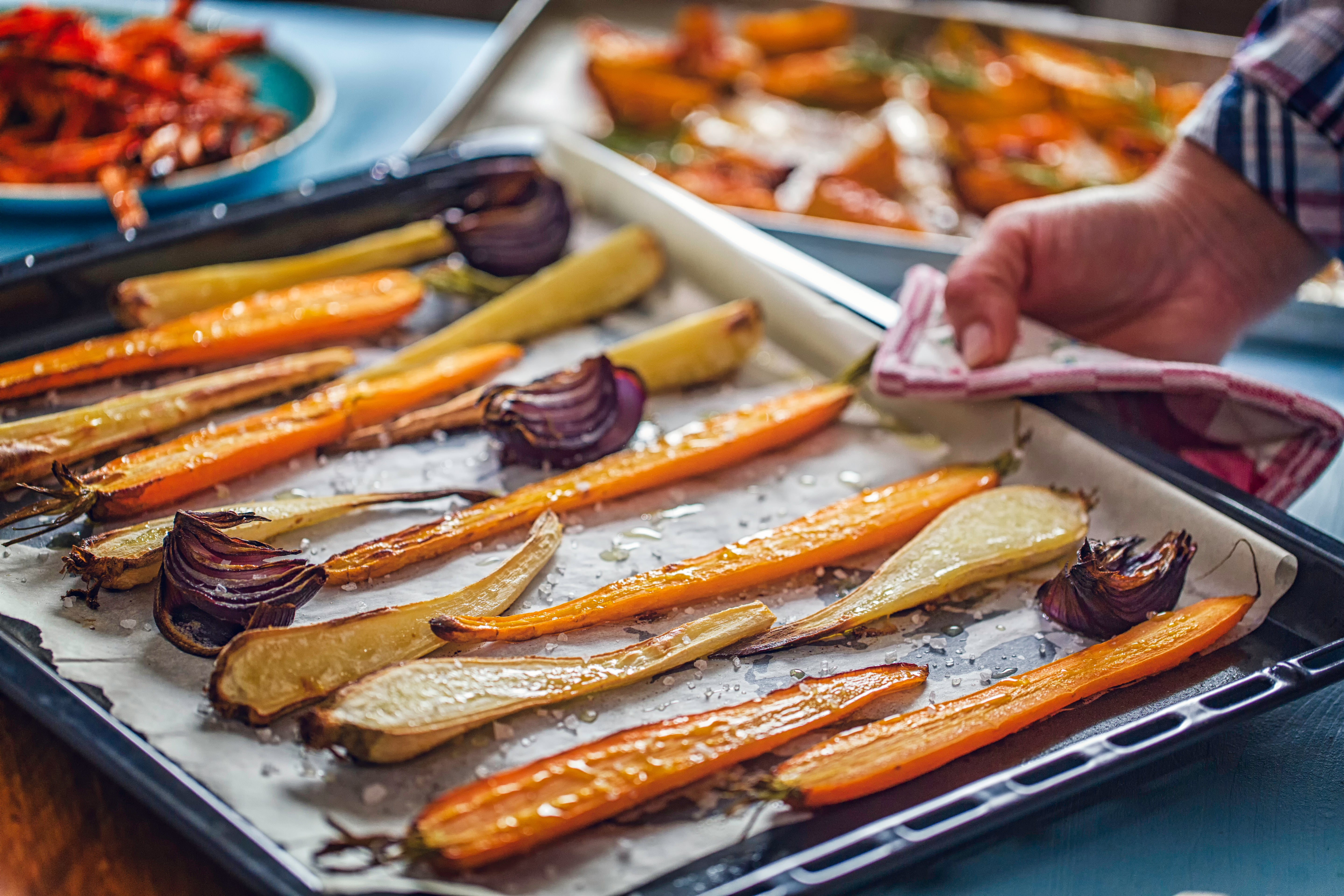 Roasted Root Vegetables Fresh From the Oven