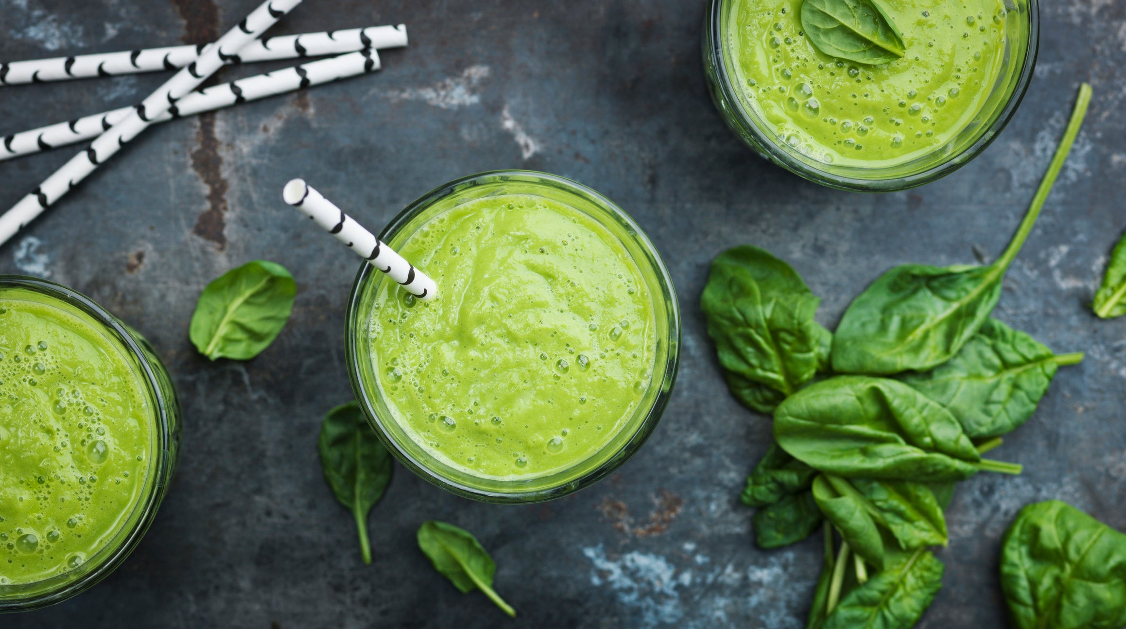 Green spinach smoothie