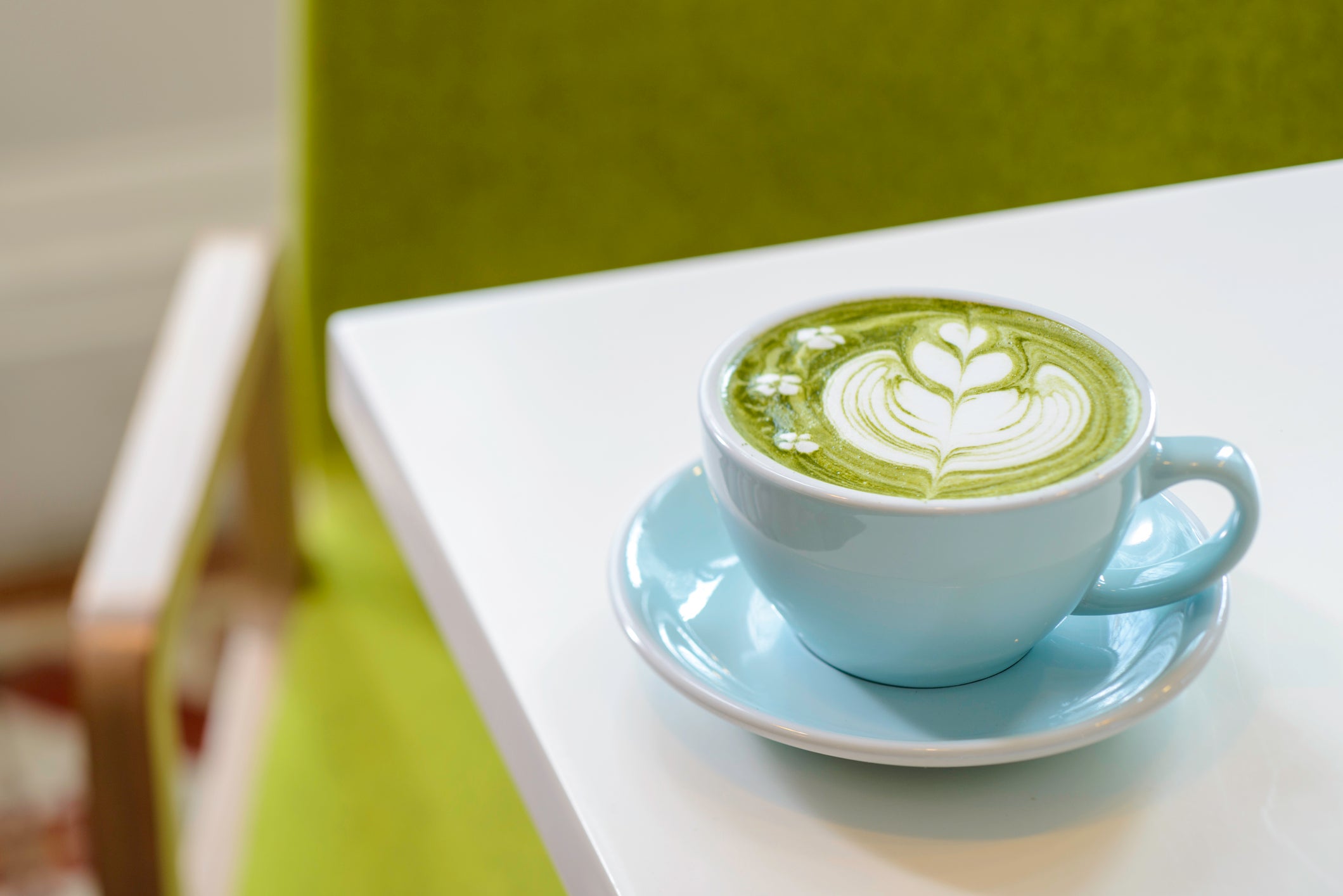 Matcha Coffee On Table