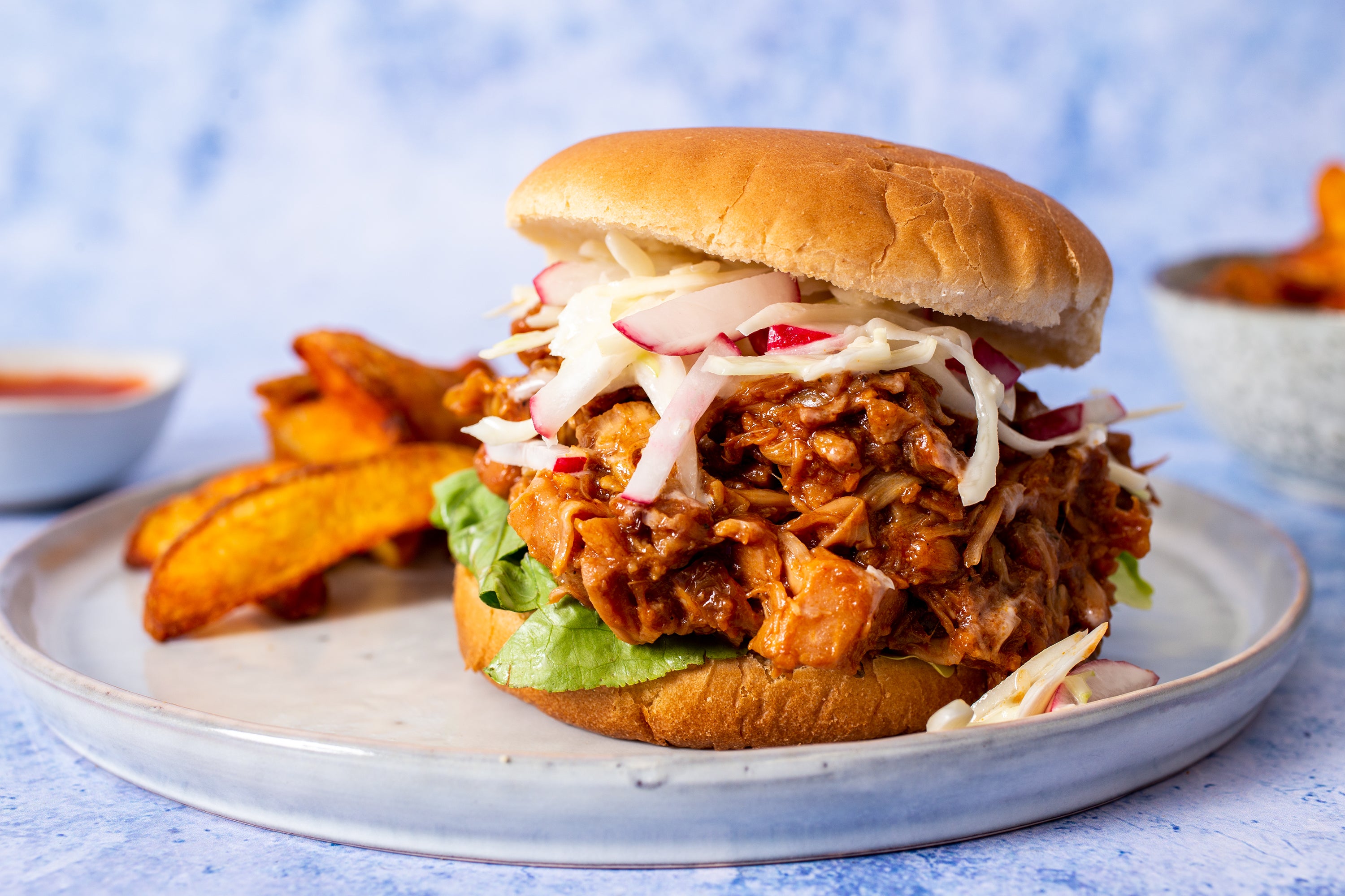 Pulled jackfruit sandwiches