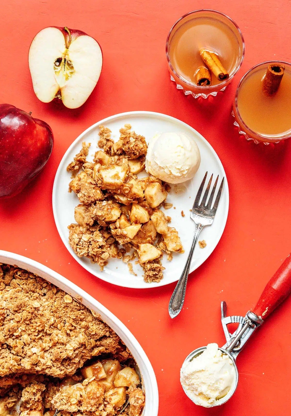 how to make vegan apple crisp