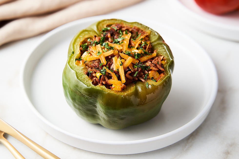 meatless vegan stuffed peppers