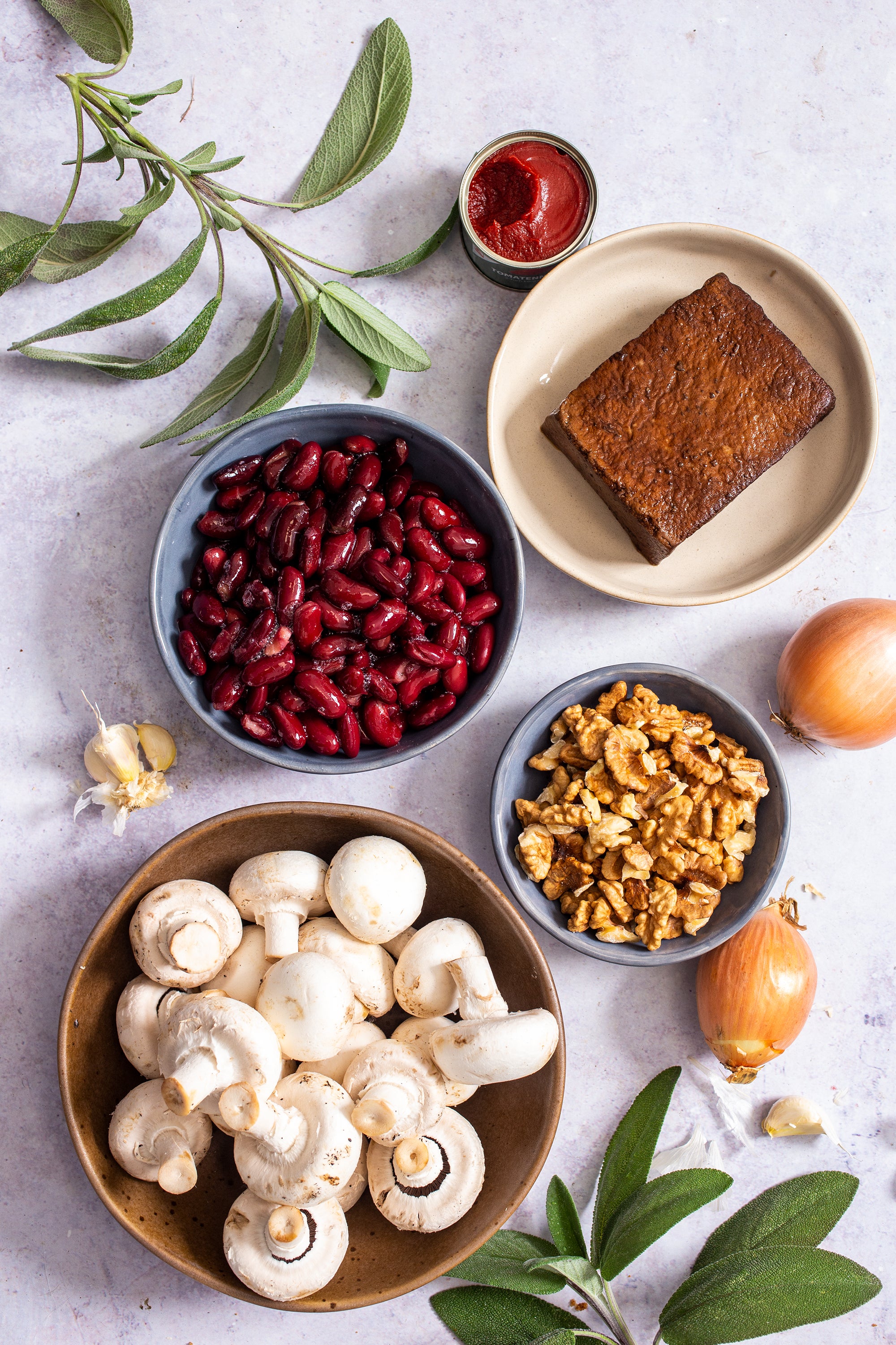 easy vegan mushroom and walnut wellington